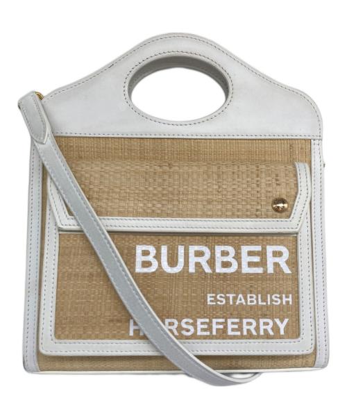 BURBERRY（バーバリー）BURBERRY (バーバリー) ミニポケットバッグ2WAY トートバッグ ベージュの古着・服飾アイテム