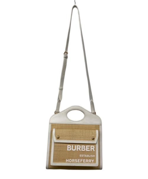 BURBERRY（バーバリー）BURBERRY (バーバリー) ミニポケットバッグ2WAY トートバッグ ベージュの古着・服飾アイテム