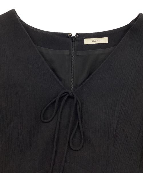 CLANE（クラネ）CLANE (クラネ) LADY SHAPE LINE ONE PIECE/レディシェイプラインワンピース ブラック サイズ:1の古着・服飾アイテム