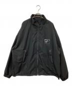 COOTIE PRODUCTIONSクーティープロダクツ）の古着「polyester Perforated Cloth Track Jacket」｜ブラック