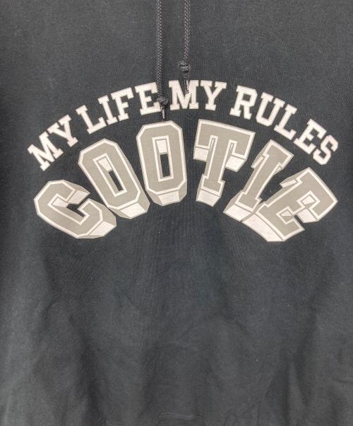 COOTIE PRODUCTIONS（クーティープロダクツ）COOTIE PRODUCTIONS (クーティープロダクツ) Open End Yarn Print Sweat Hoodie ブラック サイズ:XLの古着・服飾アイテム