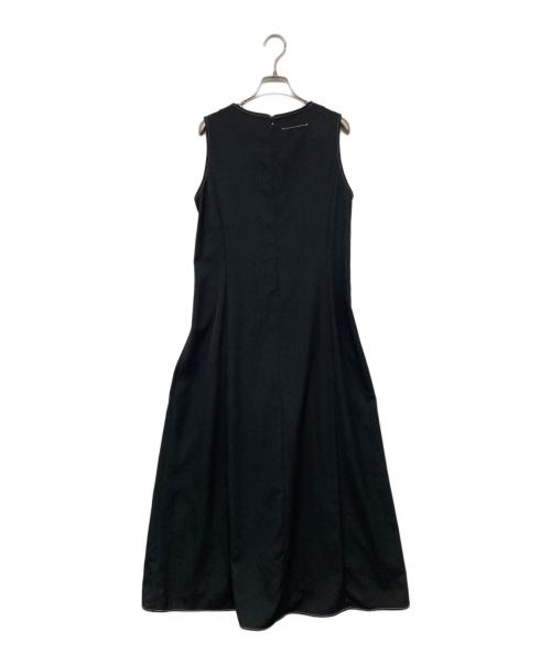 MM6 Maison Margiela（エムエムシックスメゾンマルジェラ）MM6 Maison Margiela (エムエムシックスメゾンマルジェラ) ノースリーブワンピース ブラック サイズ:40の古着・服飾アイテム