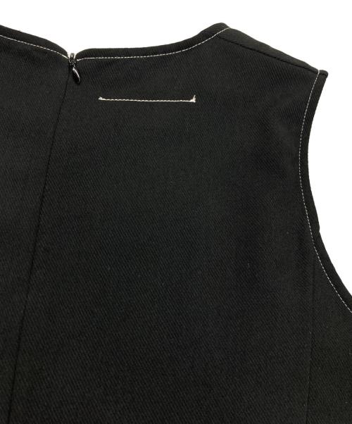 MM6 Maison Margiela（エムエムシックスメゾンマルジェラ）MM6 Maison Margiela (エムエムシックスメゾンマルジェラ) ノースリーブワンピース ブラック サイズ:40の古着・服飾アイテム