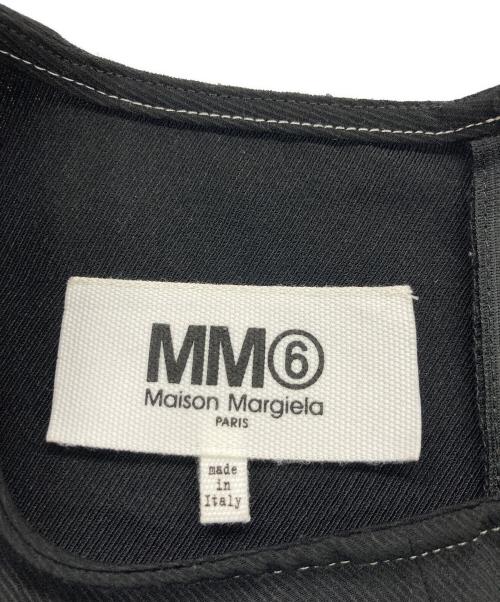 MM6 Maison Margiela（エムエムシックスメゾンマルジェラ）MM6 Maison Margiela (エムエムシックスメゾンマルジェラ) ノースリーブワンピース ブラック サイズ:40の古着・服飾アイテム