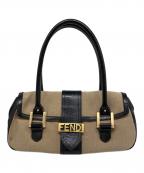 FENDIフェンディ）の古着「ズッカワンショルダーバッグ」｜ベージュ
