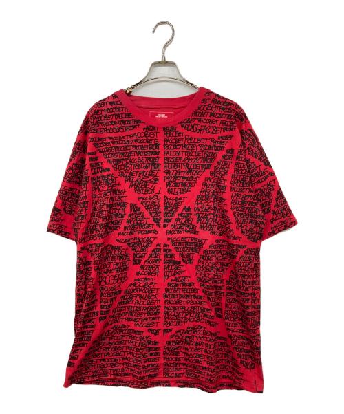 PACCBET（ラスベート）PACCBET (ラスベート) プリントTシャツ レッド サイズ:XLの古着・服飾アイテム