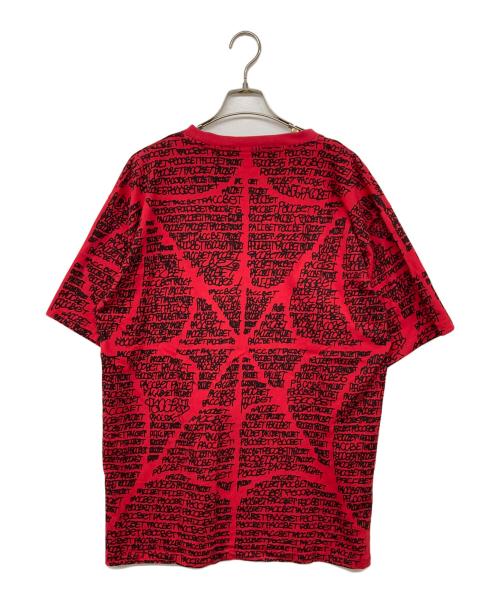 PACCBET（ラスベート）PACCBET (ラスベート) プリントTシャツ レッド サイズ:XLの古着・服飾アイテム