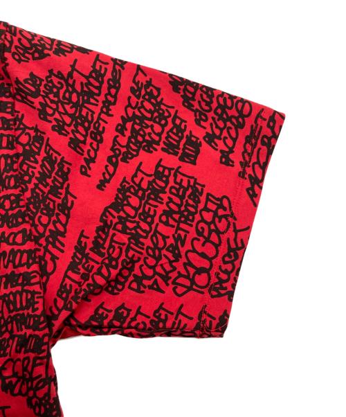 PACCBET（ラスベート）PACCBET (ラスベート) プリントTシャツ レッド サイズ:XLの古着・服飾アイテム