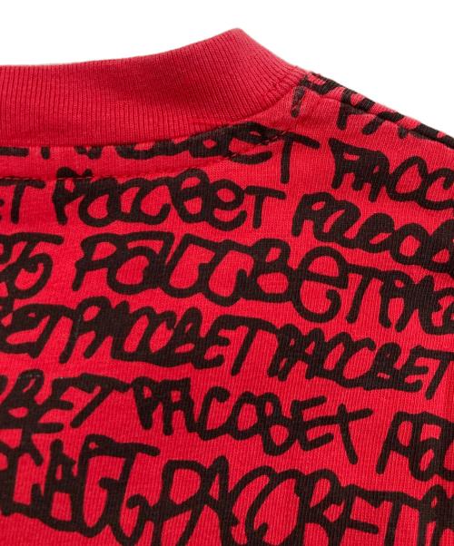 PACCBET（ラスベート）PACCBET (ラスベート) プリントTシャツ レッド サイズ:XLの古着・服飾アイテム
