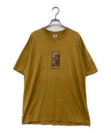 THE BLACK EYE PATCH（ブラックアイパッチ）の古着「取扱注意ロゴTシャツ」｜ブラウン