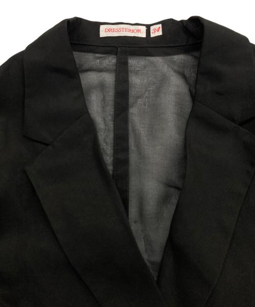 DRESSTERIOR（ドレステリア）DRESSTERIOR (ドレステリア) エアリーシアーダブルジャケット ブラック サイズ:34 未使用品の古着・服飾アイテム