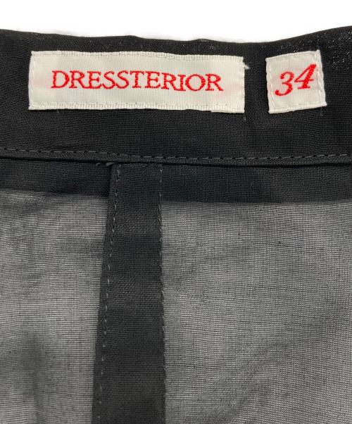 DRESSTERIOR（ドレステリア）DRESSTERIOR (ドレステリア) エアリーシアーダブルジャケット ブラック サイズ:34 未使用品の古着・服飾アイテム