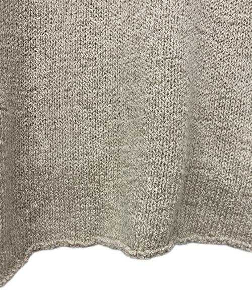 evam eva（エヴァムエヴァ）evam eva (エヴァムエヴァ) linen cotton coil yarn boat neck pullover ベージュ サイズ:記載なしの古着・服飾アイテム