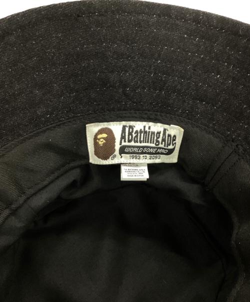 A BATHING APE（ア ベイシング エイプ）A BATHING APE (ア ベイシング エイプ) バケットハット ブラック サイズ:Fの古着・服飾アイテム
