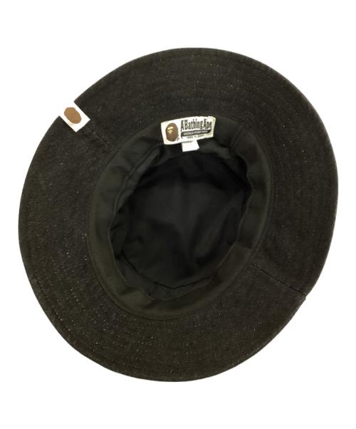 A BATHING APE（ア ベイシング エイプ）A BATHING APE (ア ベイシング エイプ) バケットハット ブラック サイズ:Fの古着・服飾アイテム