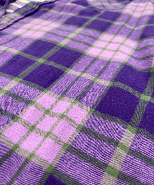 Hysteric Glamour（ヒステリックグラマー）Hysteric Glamour (ヒステリックグラマー) SUPREME (シュプリーム) Plaid Flannel Shirt パープル サイズ:Ｍの古着・服飾アイテム