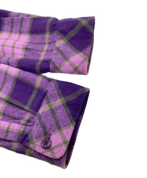 Hysteric Glamour（ヒステリックグラマー）Hysteric Glamour (ヒステリックグラマー) SUPREME (シュプリーム) Plaid Flannel Shirt パープル サイズ:Ｍの古着・服飾アイテム