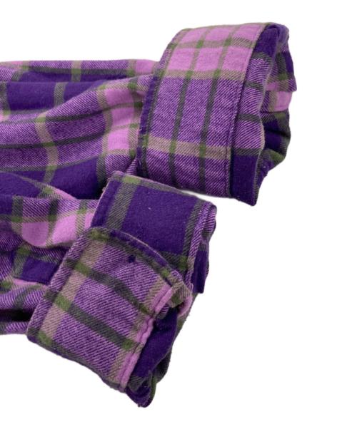 Hysteric Glamour（ヒステリックグラマー）Hysteric Glamour (ヒステリックグラマー) SUPREME (シュプリーム) Plaid Flannel Shirt パープル サイズ:Ｍの古着・服飾アイテム