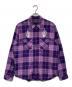 Hysteric Glamour（ヒステリックグラマー）の古着「Plaid Flannel Shirt」｜パープル