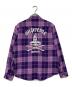 Hysteric Glamour (ヒステリックグラマー) SUPREME (シュプリーム) Plaid Flannel Shirt パープル サイズ:Ｍ：21000円