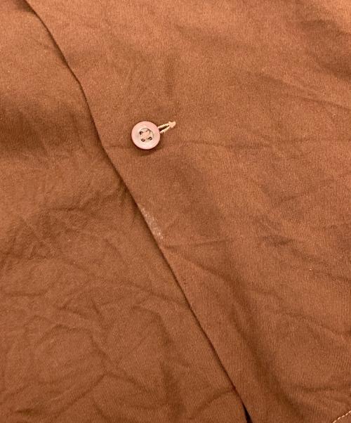 Mirador（ミラドール）Mirador (ミラドール) ヴィンテージレーヨンギャバジンシャツ ブラウン サイズ:Mの古着・服飾アイテム
