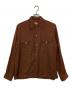 Mirador（ミラドール）の古着「ヴィンテージレーヨンギャバジンシャツ」｜ブラウン
