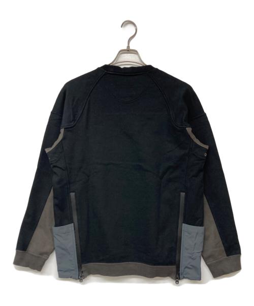 WHITE MOUNTAINEERING（ホワイトマウンテ二アニング）WHITE MOUNTAINEERING (ホワイトマウンテ二アニング) 切替スウェット ブラック サイズ:1の古着・服飾アイテム