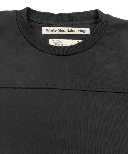 WHITE MOUNTAINEERING（ホワイトマウンテ二アニング）WHITE MOUNTAINEERING (ホワイトマウンテ二アニング) 切替スウェット ブラック サイズ:1の古着・服飾アイテム