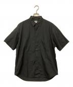 H BEAUTY&YOUTHエイチ ビューティー&ユース）の古着「BALLOON BIG SHORT SLEEVE SHIRT」｜ブラック