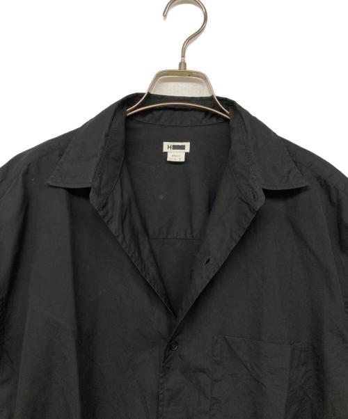 H BEAUTY&YOUTH（エイチ ビューティー&ユース）H BEAUTY&YOUTH (エイチ ビューティー&ユース) BALLOON BIG SHORT SLEEVE SHIRT ブラック サイズ:Sの古着・服飾アイテム