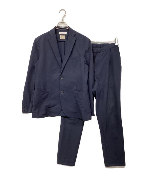 BEAUTY&YOUTH（ビューティーアンドユース）BEAUTY&YOUTH (ビューティーアンドユース) ドライ シアサッカーセットアップ ネイビー サイズ:Lの古着・服飾アイテム