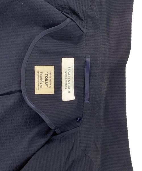 BEAUTY&YOUTH（ビューティーアンドユース）BEAUTY&YOUTH (ビューティーアンドユース) ドライ シアサッカーセットアップ ネイビー サイズ:Lの古着・服飾アイテム