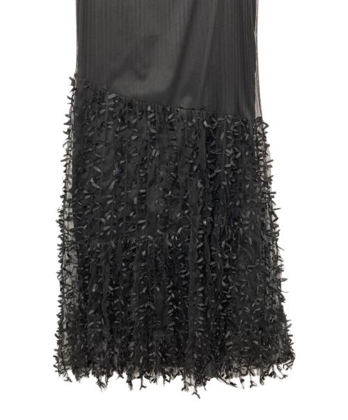 Snidel（スナイデル）Snidel (スナイデル) プリーツバリエキャミワンピース ブラック サイズ:1・F 未使用品の古着・服飾アイテム