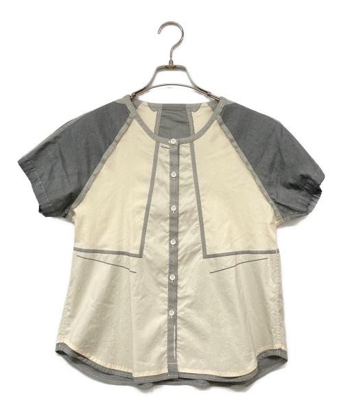 A・POC（エーポック）A・POC (エーポック) デザインシャツ ベージュ サイズ:2の古着・服飾アイテム