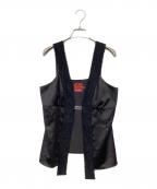Heaven by Marc Jacobsヘブンバイマークジェイコブス）の古着「RAZOR BLADE LACE TANK」｜ブラック