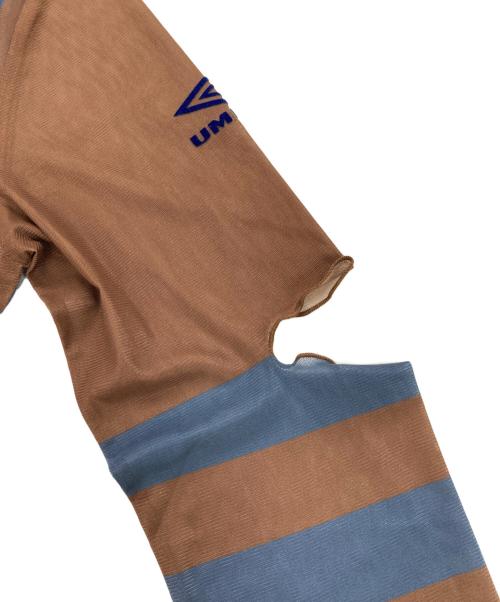 chinatsu aoyama（チナツ アオヤマ）CHINATSU AOYAMA (チナツ アオヤマ) UMBRO (アンブロ) skin soccer uniform ブラウン サイズ:表記無しの古着・服飾アイテム