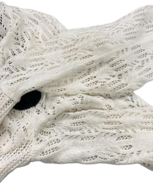 FETICO（フェティコ）FETICO (フェティコ) LACE KNIT MINI DRESS アイボリー サイズ:2の古着・服飾アイテム