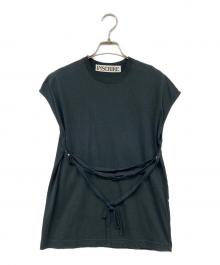 INSCRIRE（アンスクリア）の古着「ノースリーブカットソー」｜ブラック