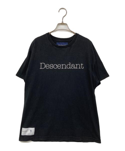 DESCENDANT（ディセンダント）DESCENDANT (ディセンダント) ロゴTシャツ ブラック サイズ:1の古着・服飾アイテム