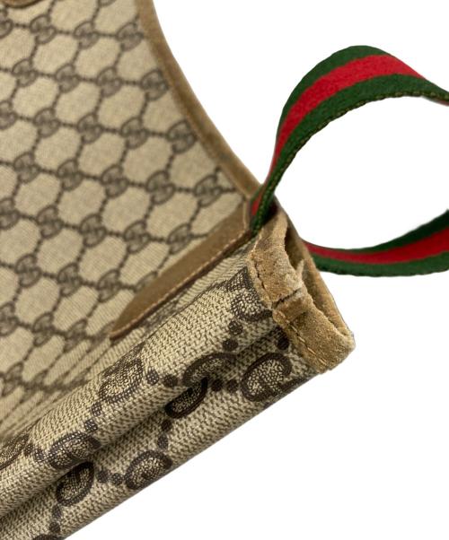 GUCCI（グッチ）GUCCI (グッチ) GGスプリーム シェリーライン トートバッグ ブラウンの古着・服飾アイテム