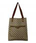 GUCCI（グッチ）の古着「GGスプリーム シェリーライン トートバッグ」｜ブラウン