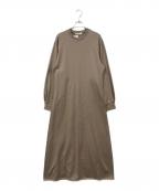 CINOHチノ）の古着「COTTON JERSEY DRESS/コットンジャージードレス」｜ベージュ
