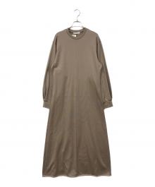 CINOH（チノ）の古着「COTTON JERSEY DRESS/コットンジャージードレス」｜ベージュ