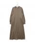 CINOH（チノ）の古着「COTTON JERSEY DRESS/コットンジャージードレス」｜ベージュ