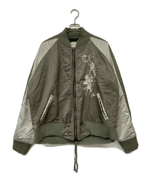 GREG LAUREN（グレッグローレン）GREG LAUREN (グレッグローレン) スーベニアジャケット グリーン サイズ:Sの古着・服飾アイテム