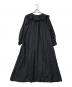 ne quittez pas (ヌキテパ) COTTON SILK PINTUCK COLLOR DRESS ブラック サイズ:M：16000円