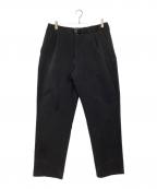 GOLDWINゴールドウイン）の古着「One Tuck Tapered Stretch Pants」｜ブラック