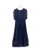 NOLLEY'Sノーリーズ）の古着「総レースワンピース」｜ネイビー