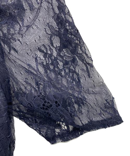 NOLLEY'S（ノーリーズ）NOLLEY'S (ノーリース) 総レースワンピース ネイビー サイズ:38の古着・服飾アイテム
