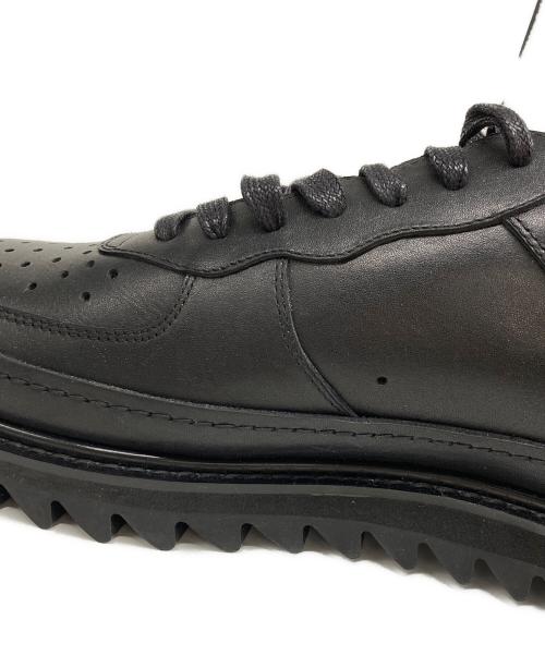 code number pasha（コードナンバーパシャ）code number pasha (コードナンバーパシャ) レザースニーカー ブラック サイズ:29の古着・服飾アイテム